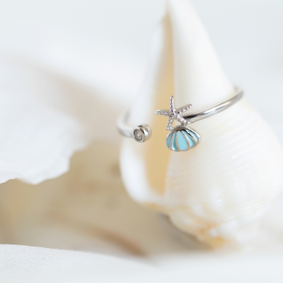 Seashore Treasures Ring (S925) - Only 1 left! - Picture 4 of 5